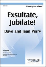 Exsultate, Jubilate Three-Part Mixed choral sheet music cover